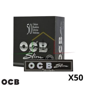 caja 50 paquetes OCB slim premium