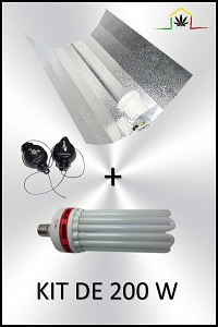 KIT ILUMINACIÓN BAJO CONSUMO 200W CFL